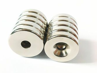 Nam châm vĩnh cửu dạng viên 25x5mm lỗ 5mm