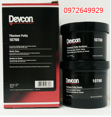  Devcon 10760 hợp kim titan sửa chữa và các bộ phận cần gia công chịu nhiệt độ cao 