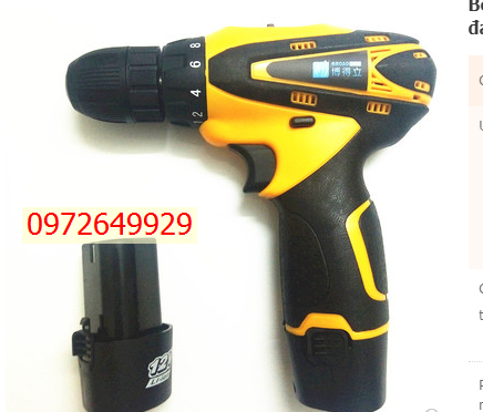 Khoan tay đa chức năng hộ gia đình Bodeli 12V lithium